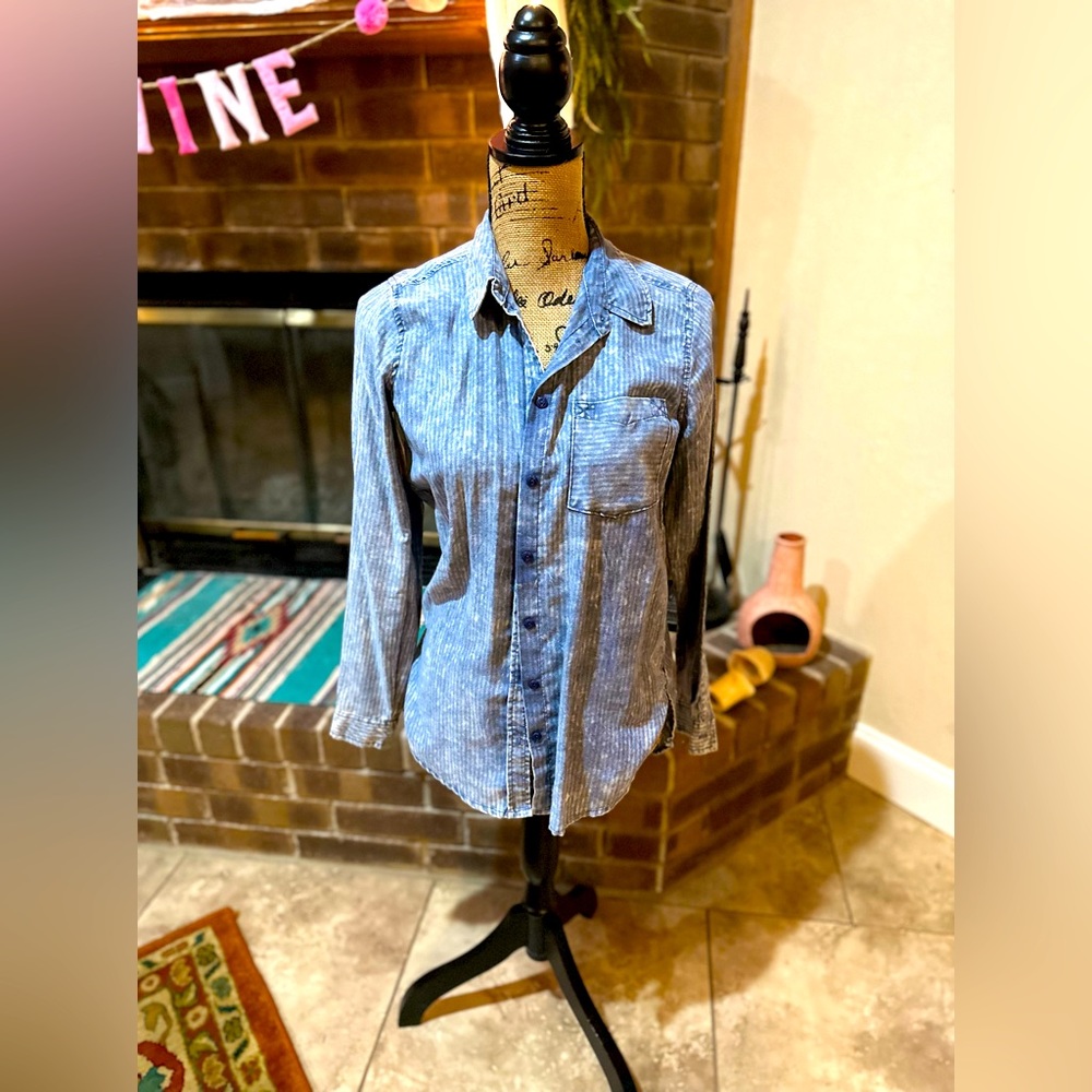 Vanilla Star Denim Button Up
